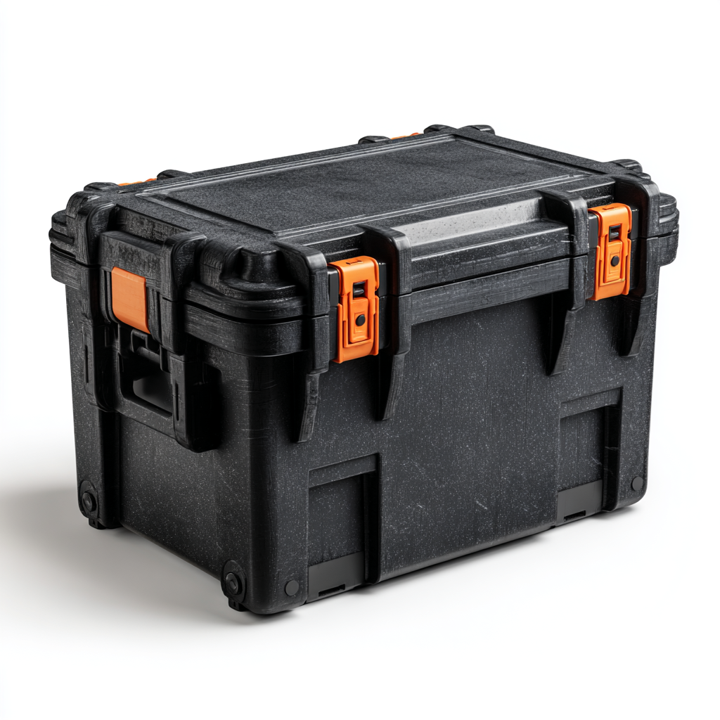 Heavy-Duty Storage Crate with Latching Lid
